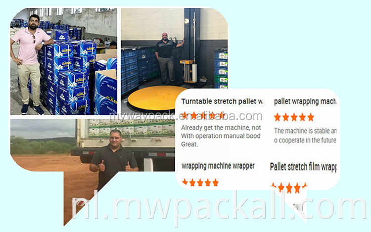 Volledig automatische pallet stretch -inpakmachine met betere oorsprong automatische pallet stretch filmpakkingmachine